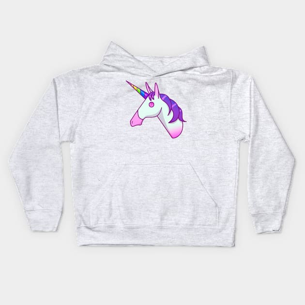 Unicorn emoji Kids Hoodie by 2dsandy